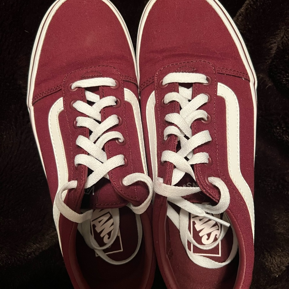 Maroon Low Rise Vans - Picture 6 of 6